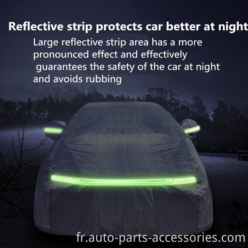 Prix ​​le plus bas Water Snow Wind Protector rétractable Anti-retroussoir pvc de voiture PVC Couverture intelligente